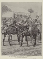 Lettelsen af Ladysmith, mødet mellem generalerne White og Buller og deres stabe